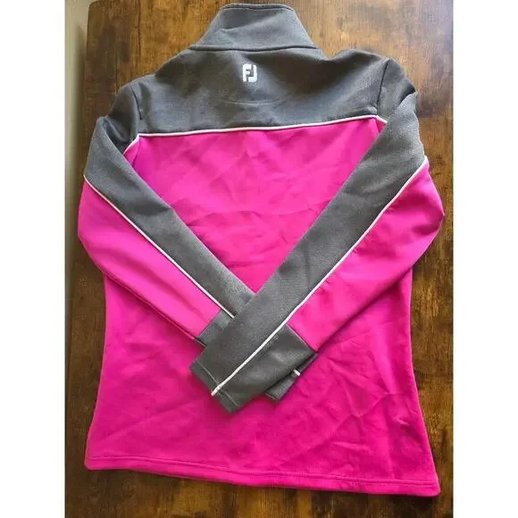 ✨ FootJoy Women’s Performance Full-Zip Jacket – Size M (Pink/Grey Colorblock) ✨ - Picture 5 of 6